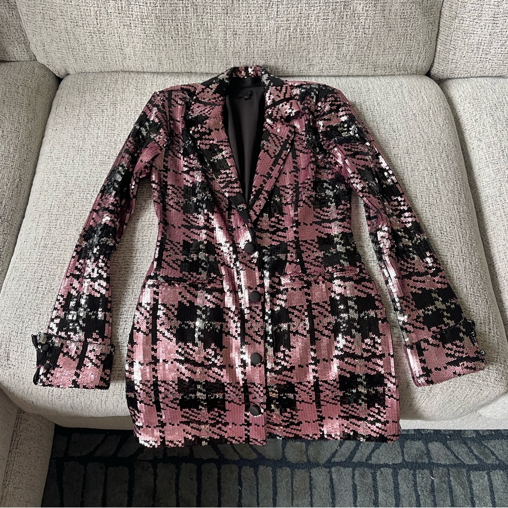 NBD Liz Suit Dress in Rose Gold